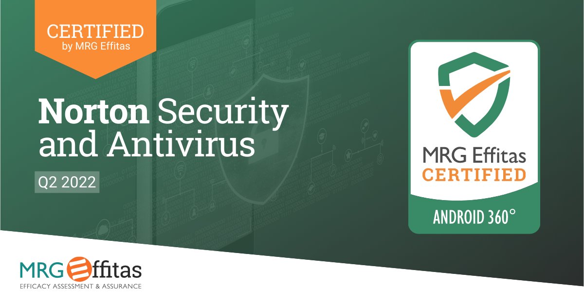 mrgeffitas's tweet image. A big round of applause 👏 goes to @Norton Security and Antivirus for achieving certification in our Android 360° Efficacy Assessment for Q2 2022! 📱🔒

View the report in our test centre: mrg-effitas.com/test-library/

#AndroidSecurity #AVTest #AndroidAV