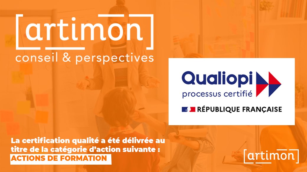 [Certification]- ✅Le saviez-vous ? <a href="/ArtimonConseil/">Artimon</a> est certifié #Qualiopi au titre de la catégorie ACTIONS DE FORMATION
En savoir plus👉bit.ly/3vEnwrS
#ArtimonConseil #formation #RH #audit