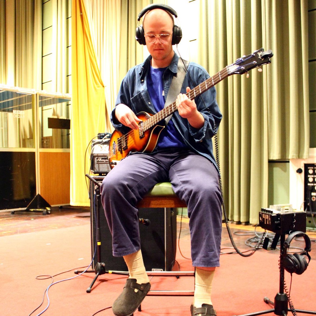 surprise_chef's tweet photo. We had the honour of putting down a session on the hallowed ground of Maida Vale’s studio 3. The recordings will be broadcast on @tom_ravenscroft’s program on @BBC6Music tonight. 📷 Mike Lewis https://t.co/nlSR1swcNU