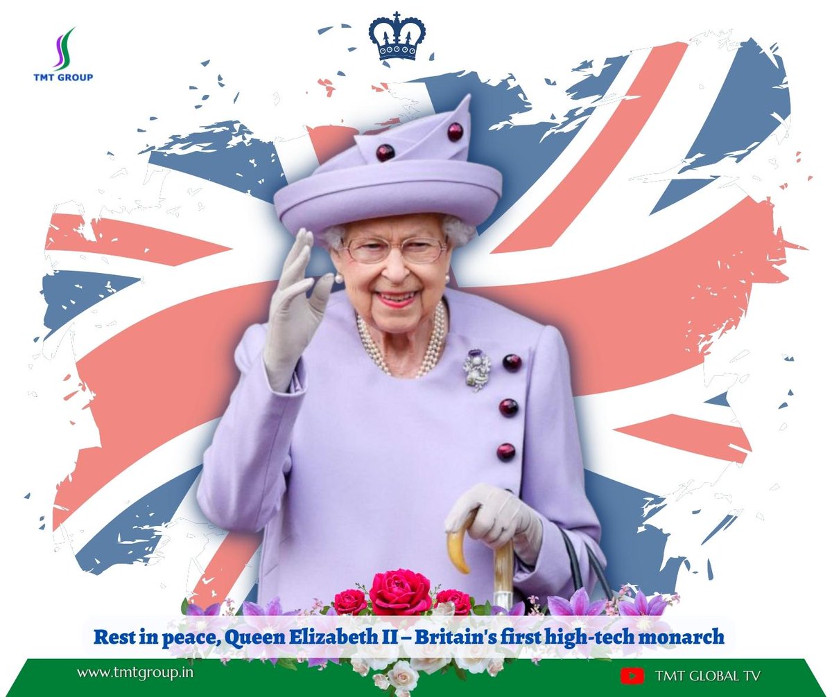TMTEventzz's tweet photo. est in peace, Queen Elizabeth II – Britain's first high-tech monarch
Queen Elizabeth Alexandra Mary Windsor has died, ending the reign of Britain's longest-serving monarch
#unitedkingdom  #QueenElizabethII
#PrimeMinisters#queenelizabeth #palace #buckinghampalace #royalfamily https://t.co/Q4Kzg4I76n