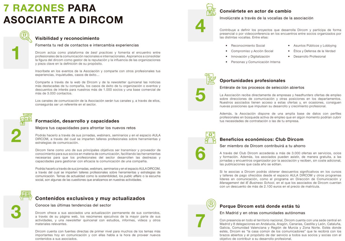 #Razones para formar parte de <a href="/DircomAND/">Dircom Andalucía</a> 
👉 Visibilidad y Reconocimiento 
👉Formación 
👉Contenidos exclusivos
👉Agente de Cambio
👉Oportunidades Profesionales
👉Beneficios Económicos
👉Cercanía con el Socio

¿Quieres saber más? <a href="/KekaAlcaide/">Keka Alcaide</a> 
📧andalucia@dircom.org