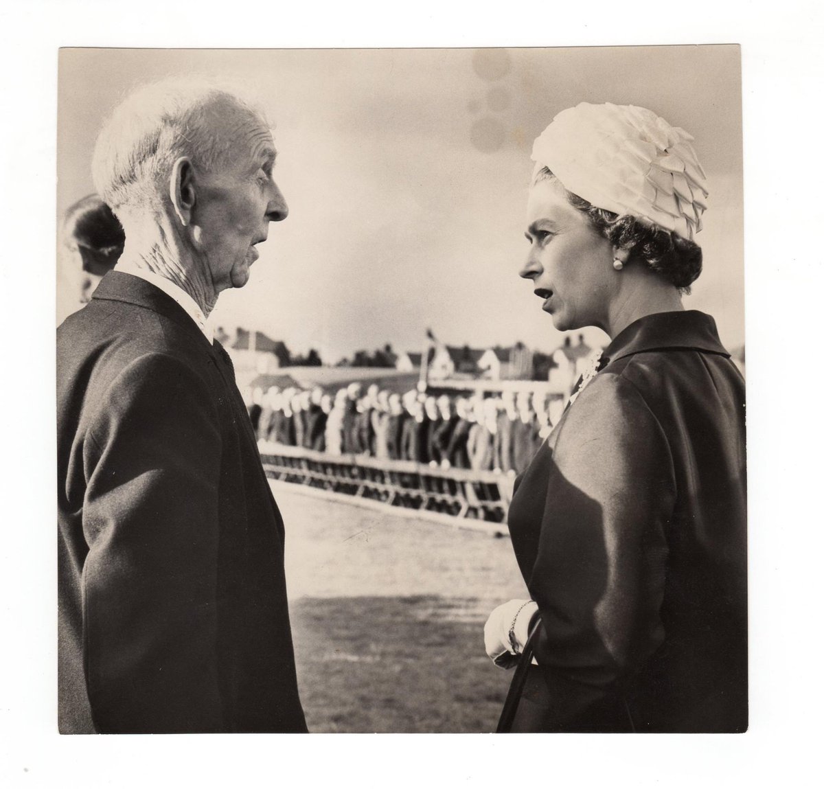 The Inniskillings Museum is deeply saddened by the passing of HM Queen Elizabeth II. As Britain's longest reigning monarch, Her Majesty had represented stability and grace.

Queen Elizabeth II with Pte James Duffy VC on the 50th anniversary of the Battle of the Somme.