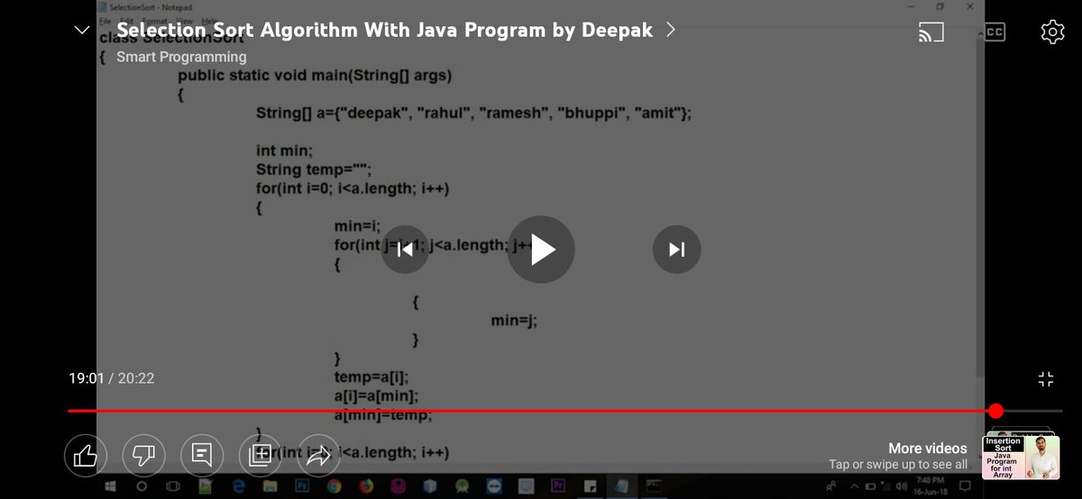 MujeebTyagi2002's tweet photo. Today Morning Agenda
#Java #Coding #progress #programming #Kohinoor #sorting https://t.co/Z9YOWyjIgx