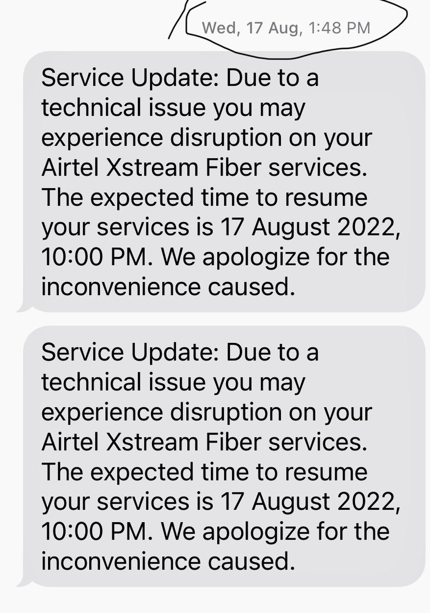 PatnaikP18's tweet photo. @airtelindia @Airtel_Presence plz have a look at the frequency of disruption of ur network at Indosam sector 75 Noida. @indosam75 https://t.co/44doOm8XSi