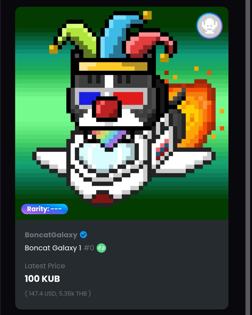 app.freecity.finance/collection/bon…

#nft #cat #paras #boncatnft #boncat #nftcollection #nftcollector #nftmarketplace #nearnft #nftart #nftartist #nftthailand #nftthai #nfts #nftcat #catnft #openseanft #freecity