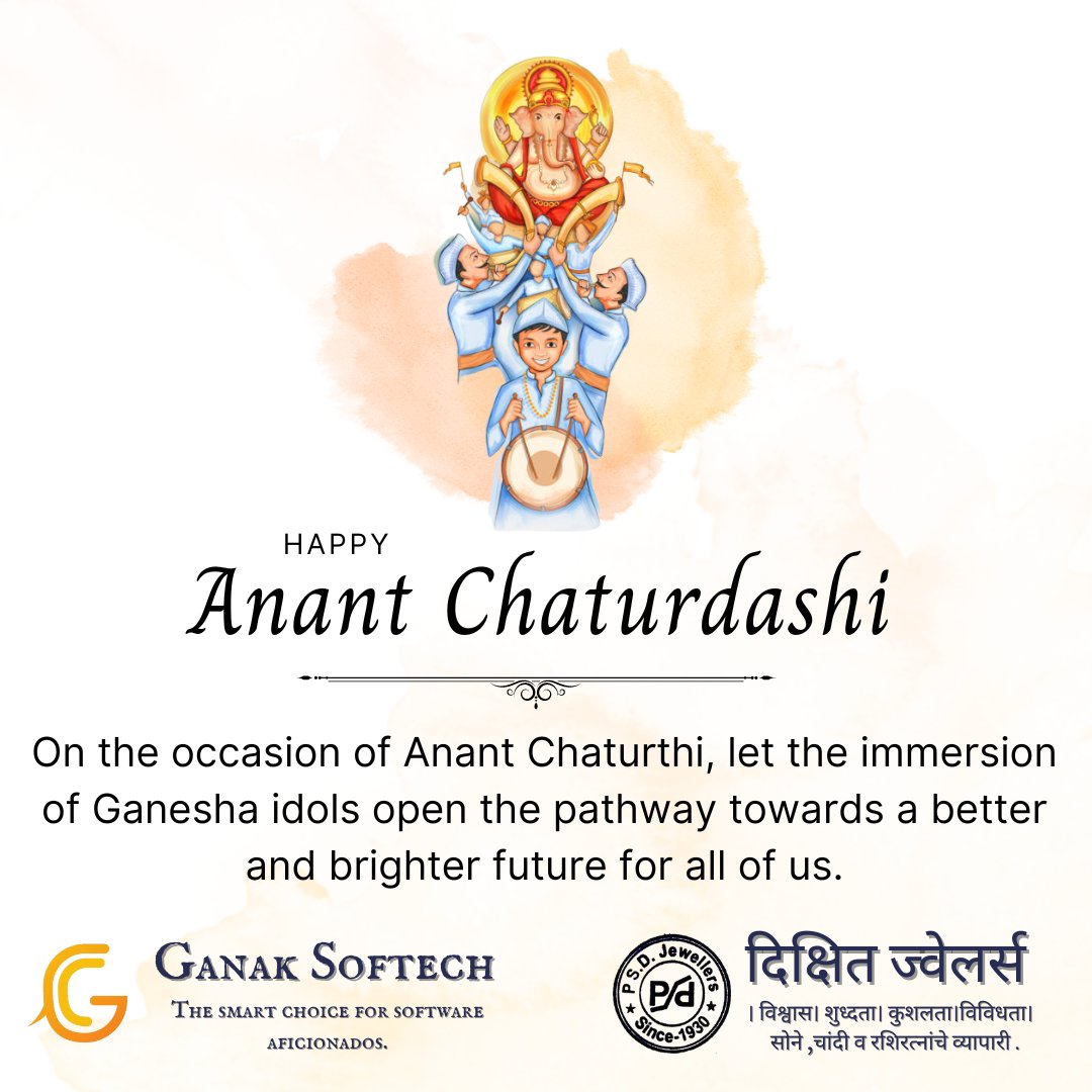 GanakSoftech's tweet photo. #GaneshVisarjan #GaneshUtsav2022 #2k22 #Celebrations #Ganesh #festival https://t.co/u2Y57u4b6w