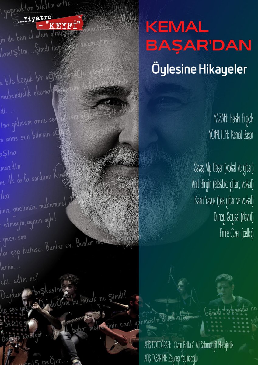 tiyatrokeyfi's tweet photo. Yazarlarımıza ısmarlayıp sahneleyerek Türk tiyatrosuna kattığımız yerli metinler:
* Cahide Sonku
* Camille - Taşın Kalbi
* Ted Bundy
* Bana Amy De
* Öylesine Hikayeler
* Cyrano de Bergerac (Kabare)
İşbirliği yaptığımız Kosta Kortidis, Gökhan Erarslan ve Hakkı Ergök’e teşekkürler. https://t.co/OzbA6FPIom