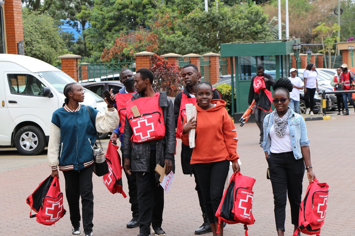 RedCrossYouthKE's tweet photo. The Day is finally here! Over 48 teams from different counties will take part in the @KenyaRedCross National #FirstAidCompetitionKE. 

Theme: Lifelong First Aid Learning https://t.co/q97g5lURa2