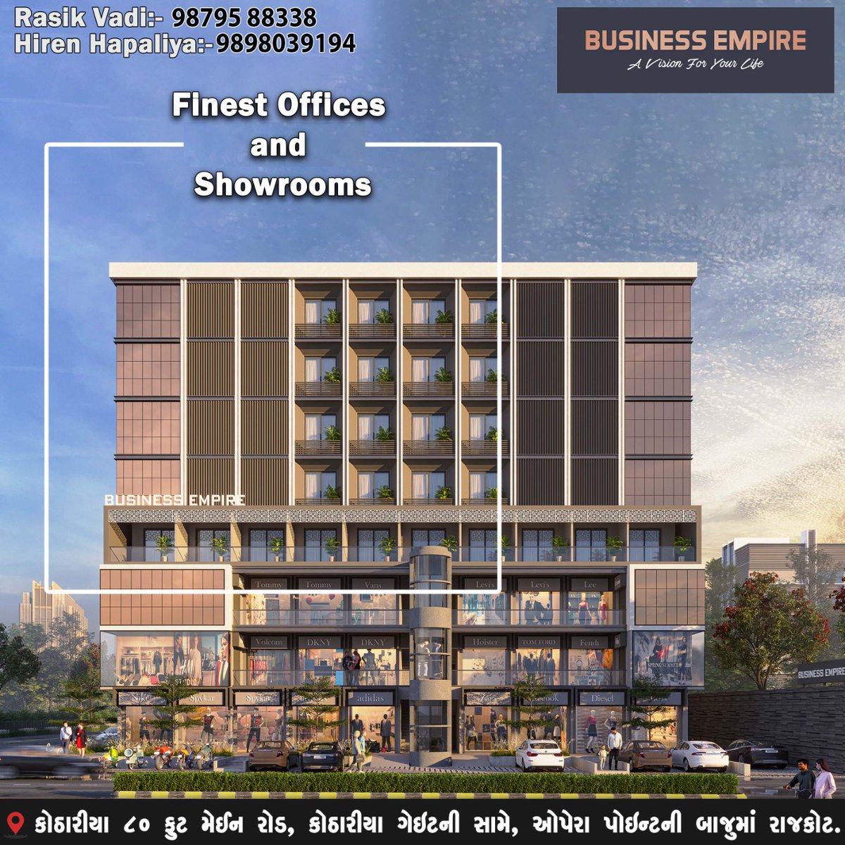 BusinessEmpir20's tweet photo. Finest offices and Showrooms
For more info call : 9879588338/9898039194
#businessempire #business #empire #Offices #showrooms #officespace #SHOWROOM #commerical #commercialproperty #Property #realestate #investmentopportunity #construction #kothariya #80ftroad #rajkot #Gujarat https://t.co/WRgBGiVhrL
