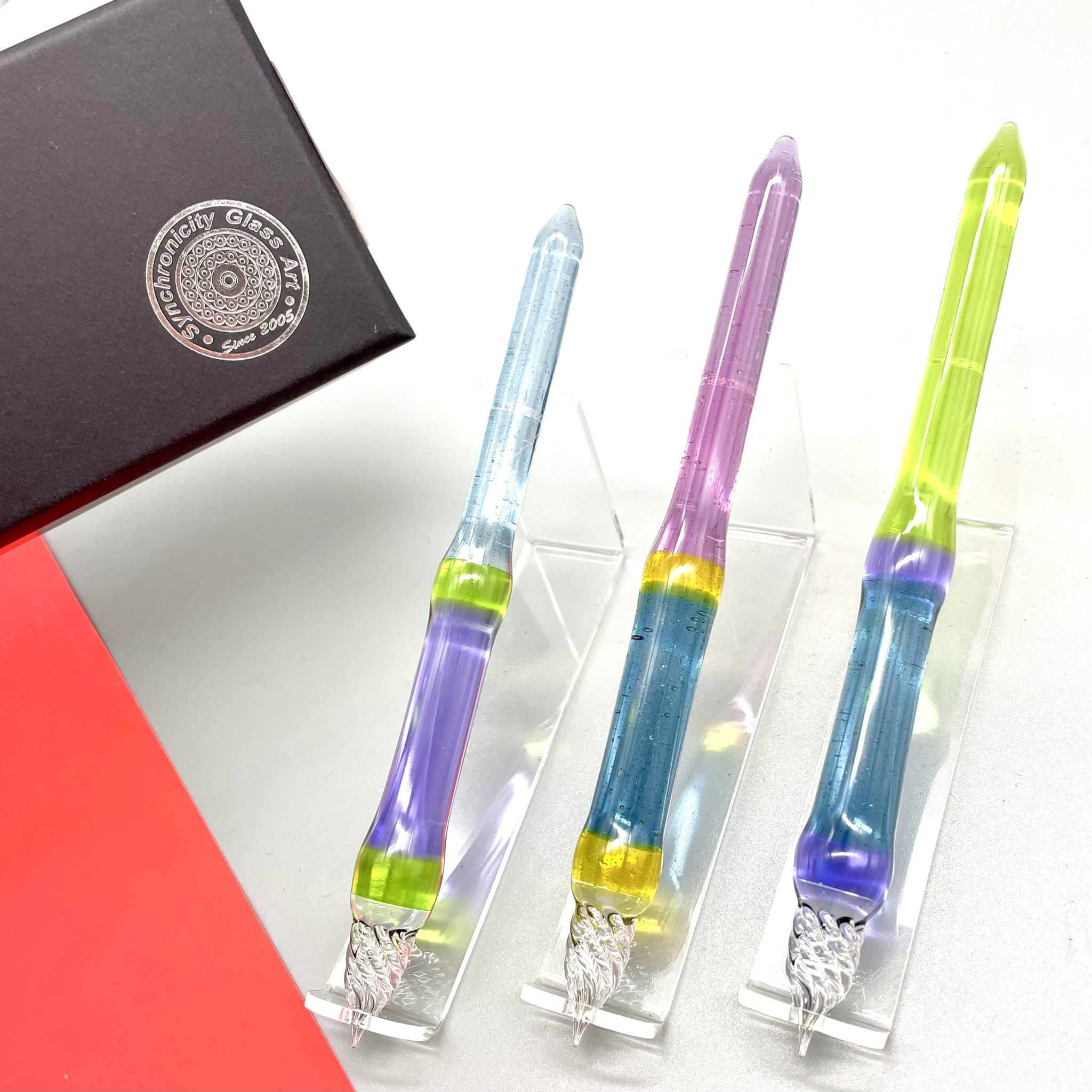 Synchronicity Glass Art 若き 太田龍 ガラスペン うねり 売買された 