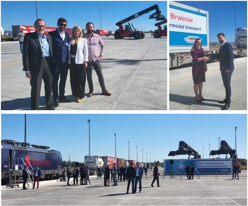 The team from Bilfinger Tebodin celebrated with our client Hupac Group the operational start of their new terminal in Brwinów, Poland. The investment covers over 14 ha, which includes amongst others a transshipment area of over 42,000 m2, 4 loading tracks and an office building.