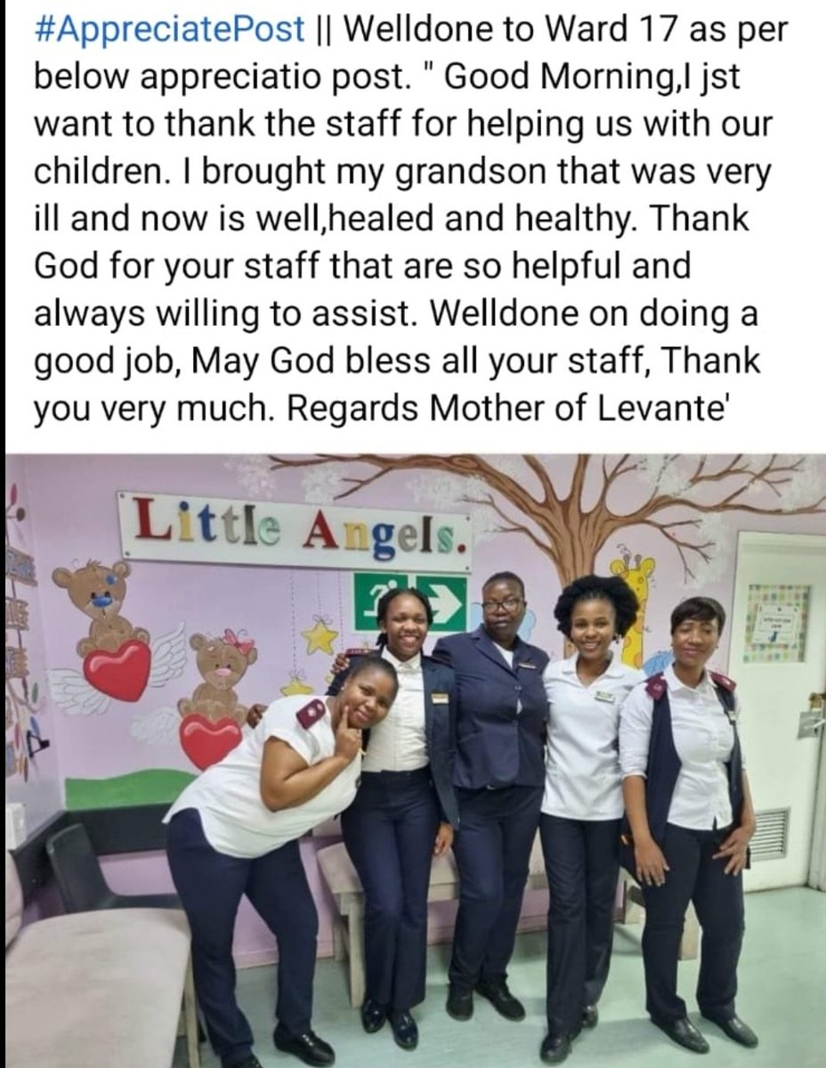 #Appreciationpost || Welldone to ward 17, continue to serve with a smile. :)