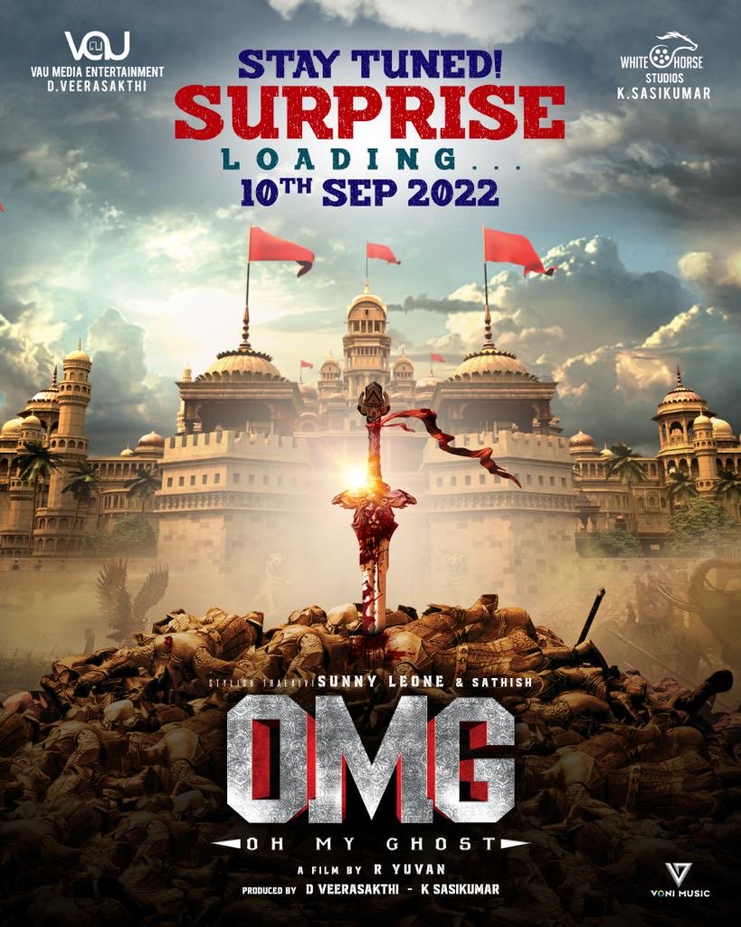 A surprise <a href="/SunnyLeone/">Sunny Leone</a> TamilDebut #OhMyGhost will be revealed Tomo!Keep your expectations high #OMG <a href="/actorsathish/">Sathish</a> <a href="/iyogibabu/">Yogi Babu</a> <a href="/dharshagupta/">❤️Dharsha❤️</a> ⁦<a href="/arjunannk/">Arjunan Actor</a>⁩ <a href="/yuvan_dir/">yuvanprabhu</a> <a href="/thilak_ramesh/">Ramesh Thilak</a> @javeddriaz <a href="/dharankumar_c/">Dharan kumar</a> <a href="/deepakdmenon/">Deepak D Menon</a> <a href="/editorsiddharth/">Arul E Siddharth</a>  DVeeraSakthi <a href="/vonimusic/">Voni Music official</a> <a href="/donechannel1/">Done Channel</a>