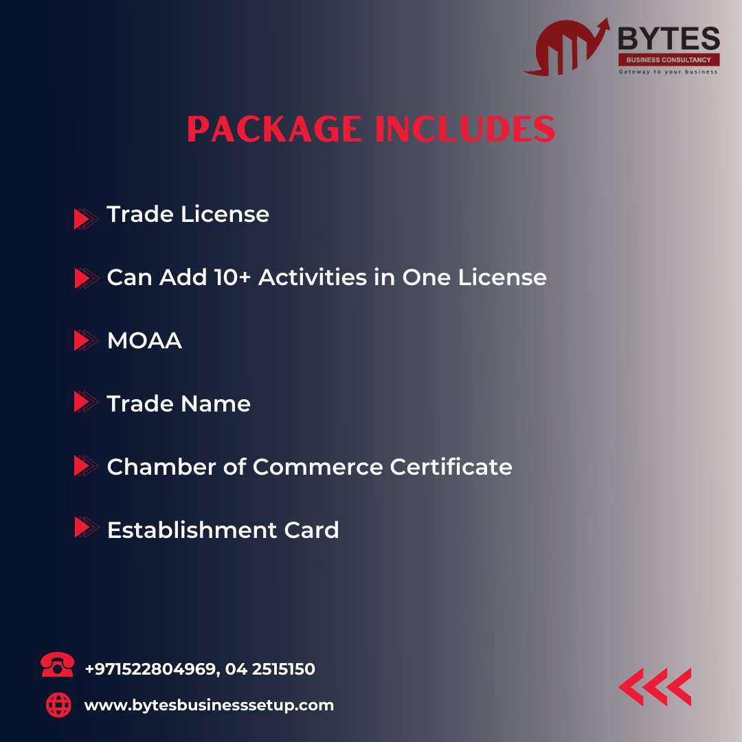 bytes_business's tweet photo. Dubai Mainland Trading/Commercial LLC License @ 18,000 AED!!!
With 10+ Activities From Same Trading Group and 3 Year Investor Visa.
*100% Foreign Ownership
*No Local Sponsor Required

#dubaimainland #100percentownership #tradinglicense #tradingllclicensedubai #LLCLicense https://t.co/JtJGnOhEVv