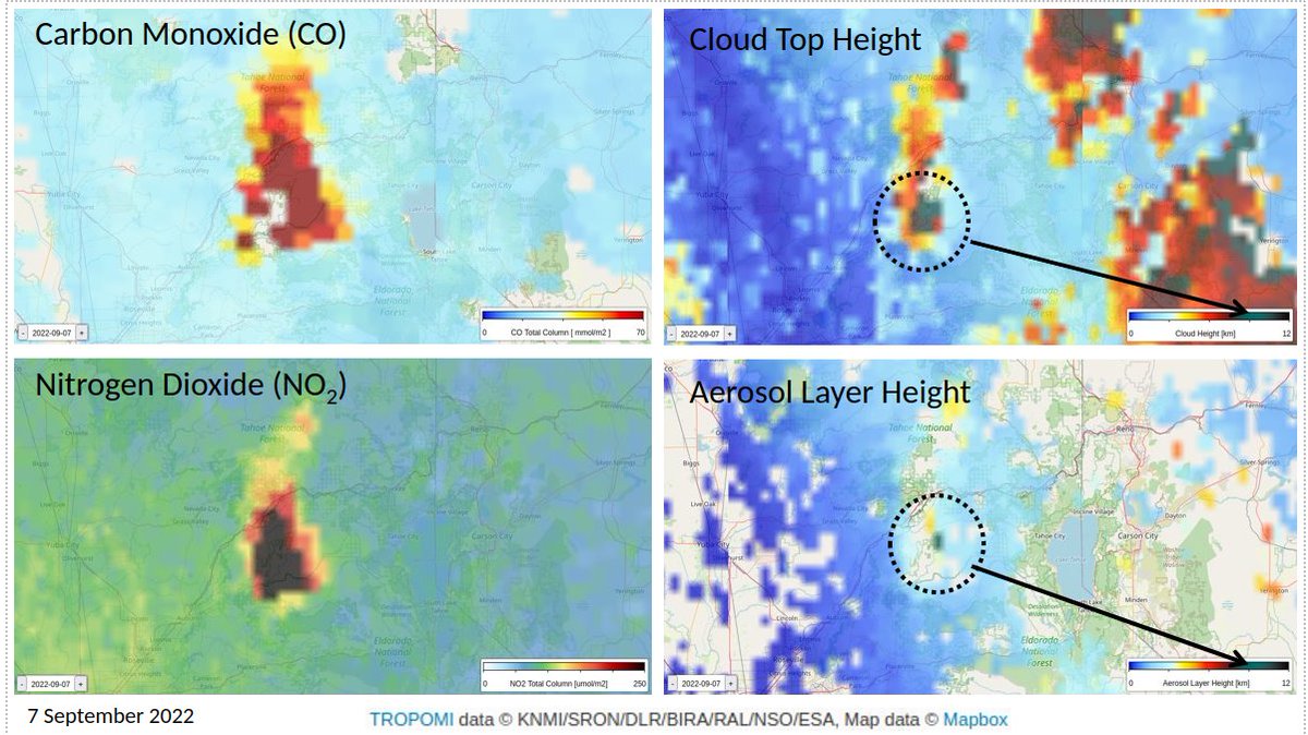 weerrecords's tweet photo. @WxMattt @m_parrington #TROPOMI #Sentinel_5p similarly shows indications of plume heights > 10 km. https://t.co/TOBzOV2wC9