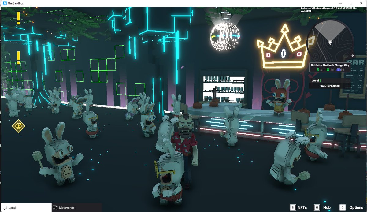 chercherman1's tweet photo. @TheSandboxGame @RabbidsOfficial I just participated in the #SandboxAlphaS3Giveaway for a chance to win 500 SAND! Found the Disco Rabbid, check out my screenshot below!
👇 https://t.co/K4ONukltX9