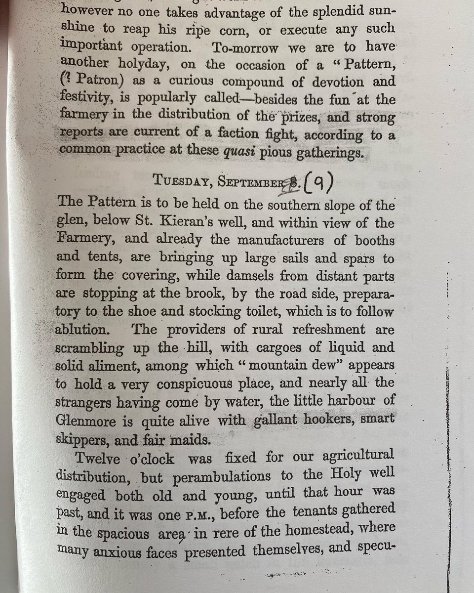 colmog1's tweet photo. Staidéar a rinne rialtas Shasana in 1846 ar Chill Chiaráin i lár aimsir an Ghorta. Seo an méid a bhí scríofa faoi Lá Ciarán, 176 bliain ó shin. Smaointe a bhí ann chun an t-ocras a laghdú &amp; chun cúrsaí a fheabhsú. ‘Remedy for the impending scarcity.’ #CillChiaráin https://t.co/qsU8eqFbzf