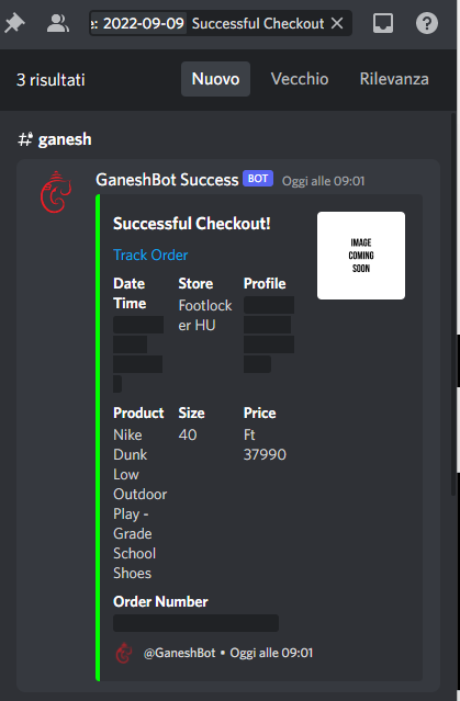 GiroGiroTondo (@girogirotondoo) on Twitter photo Bot: <a href="/GaneshBot/">GaneshBot</a> <a href="/GaneshCooked/">GaneshCooked</a>
Proxy: <a href="/PrimedProx/">Primed Proxies</a>
Cook: @BestNotify_ @BestSuccess_ <a href="/Nootify/">Nootify</a> Bot: <a href="/GaneshBot/">GaneshBot</a> <a href="/GaneshCooked/">GaneshCooked</a>
Proxy: <a href="/PrimedProx/">Primed Proxies</a>
Cook: @BestNotify_ @BestSuccess_ <a href="/Nootify/">Nootify</a>