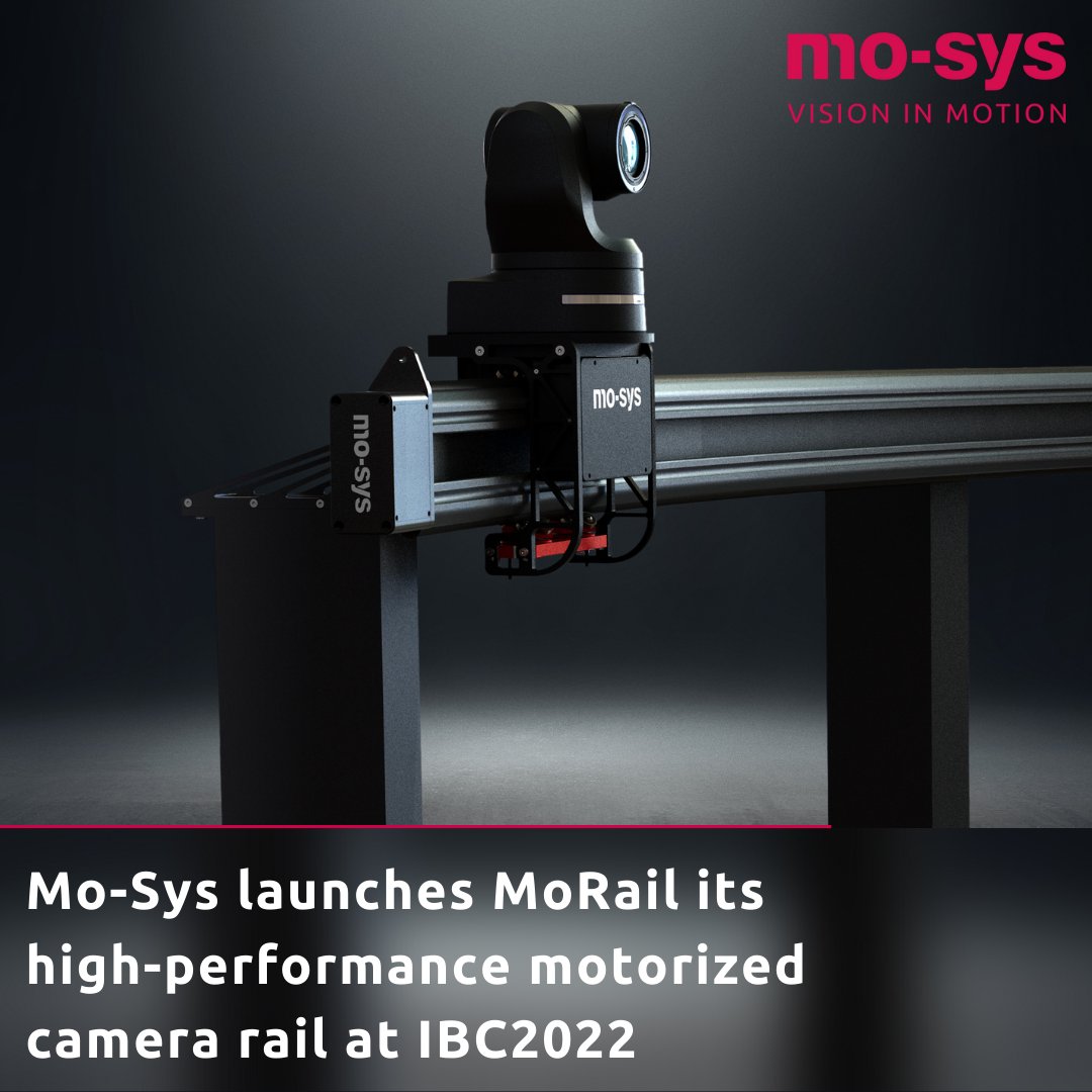 mo_sysLab's tweet photo. “Production teams can now benefit from accurate and repeatable #PTZ movement, and beautifully smooth and immersive parallax movement.” Michael Geissler discusses #MoRail, our new motorized #camerarail launching at @IBCShow here: https://t.co/jOszz1FP2M #IBC2022 #PTZRail #newsroom https://t.co/jKogVhYAuv