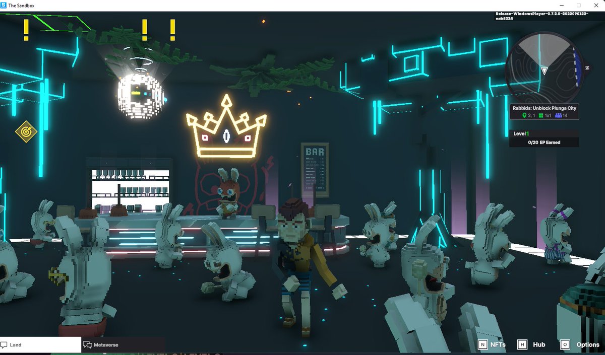 chercherman1's tweet photo. @TheSandboxGame @RabbidsOfficial I just participated in the #SandboxAlphaS3Giveaway for a chance to win 500 SAND! Found the Disco Rabbid, check out my screenshot below!
👇 https://t.co/IsT4JC5x4k