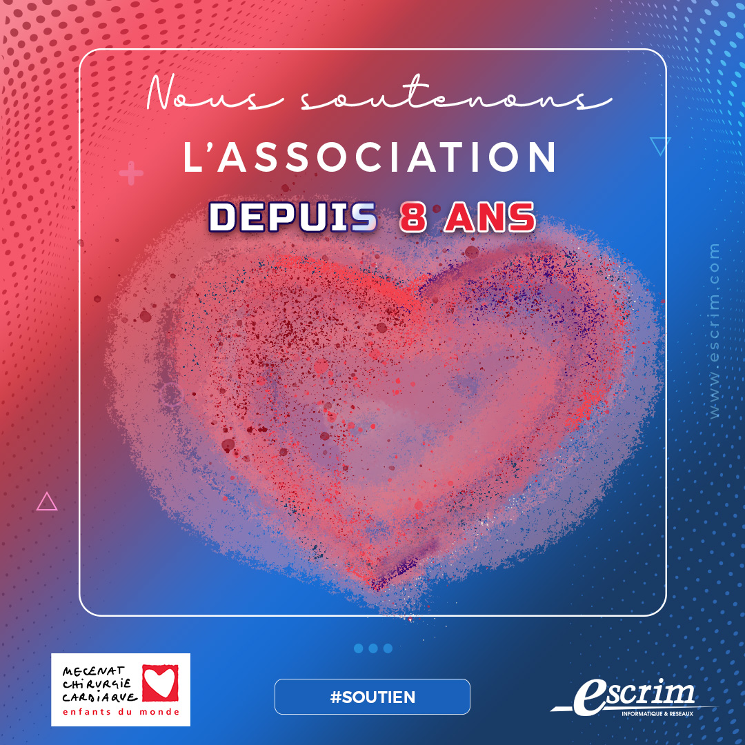ESCRIM partenaire depuis de nombreuses années renouvelle son soutien à ♥️ Mécénat Chirurgie Cardiaque ♥️

#solidarité #partenariat #association #soutien