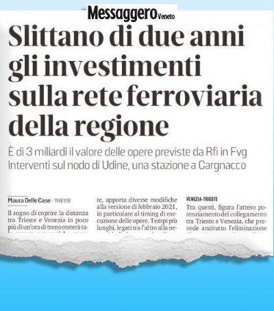 Il centrodestra è incapace di governare i trasporti e di avere interlocuzioni e rapporti con Rfi tali da garantire lo sviluppo del territorio e a pagare è tutto il territorio, cittadini e imprese, di fatto trattati come sudditi ai confini dell'impero
bit.ly/3d4N9MI