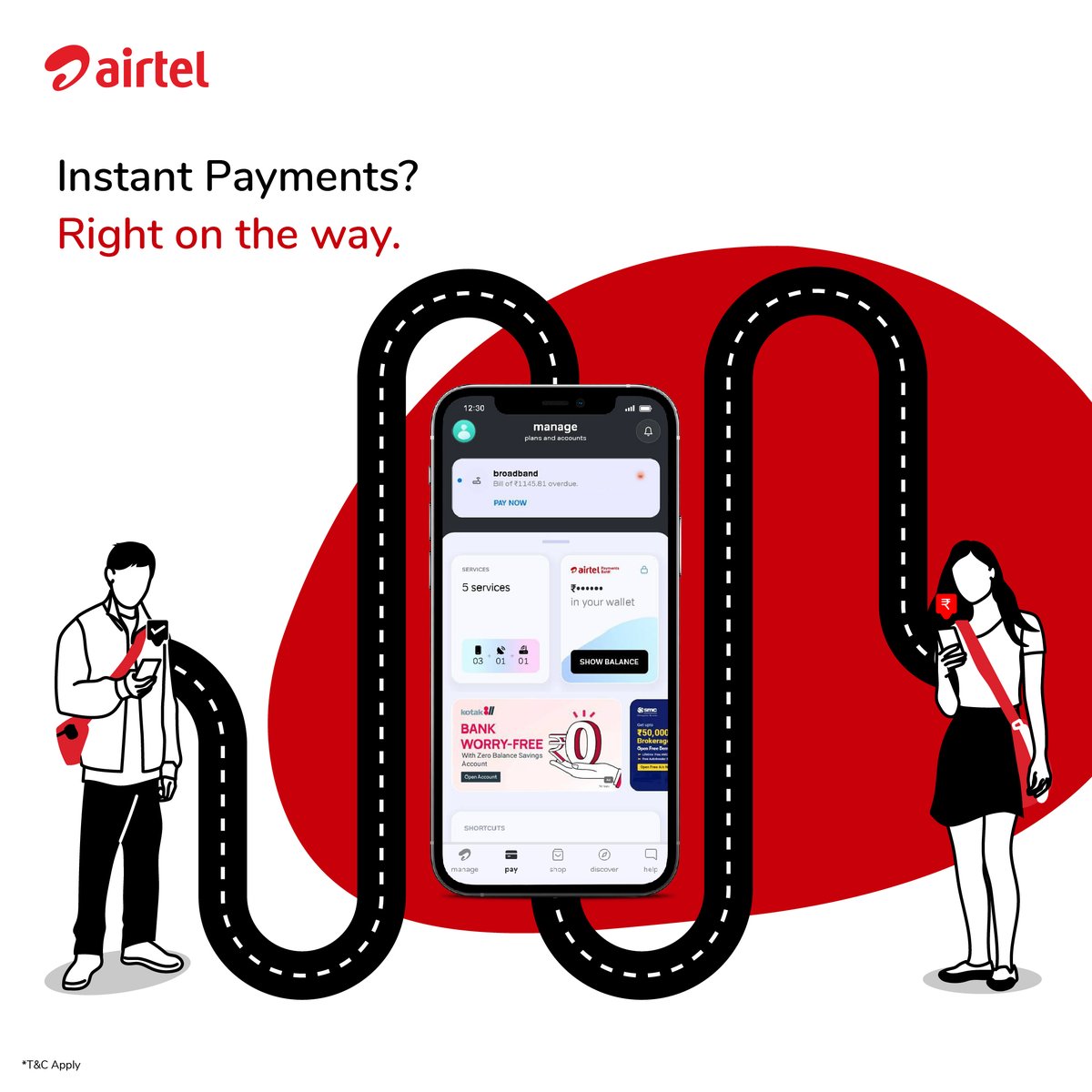 airtelindia's tweet photo. With instant money transfer &amp; UPI, sending your loved ones money is easier with #AirtelThanks app. Just set up a savings account with Airtel Payments bank for quick payments today. Download the app now using the link https://t.co/oXGl3iniNh.

#Airtel #ThanksApp https://t.co/EZN7QlAJVD