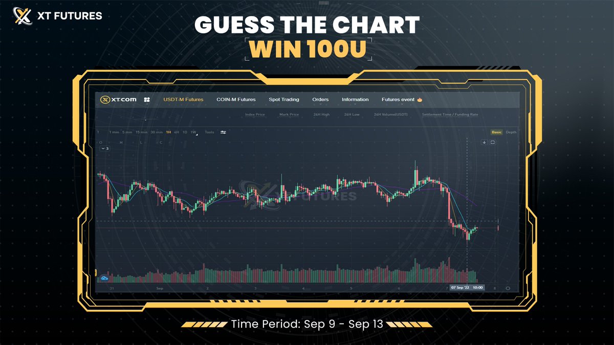 Guess The Chart, Win 100U! 🥳
Which Contract Trading Pair is this? 👀
 
✅Follow <a href="/XT_Futures/">XT.com Futures</a> and Join t.me/XT_Futures
✅Like, RT &amp; Tag 3 friends here
✅Fill in: forms.gle/4r5m9PprywU9s3…
 
Top 20 people who guess correctly will get 5U each!🚀
#XT_Futures #Giveaway #Airdrop