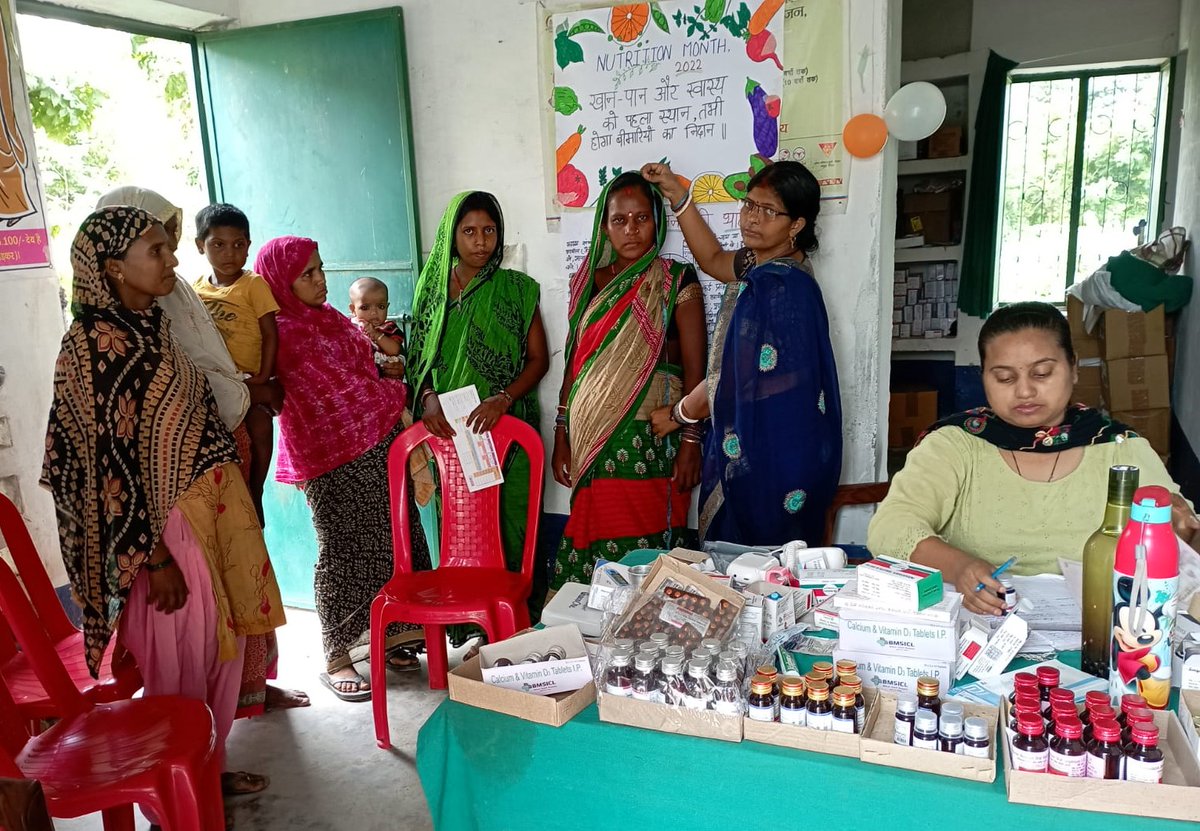 ABHWCs_Bihar's tweet photo. Expectant mothers are being given #ANCServices at HWC Azamnagar, Araria #Bihar. 9th of every month is dedicated to providing this services in a campaign mode under #प्रधानमंत्रीसुरक्षितमातृत्वअभियान ⬇️🏥🫄 @AyushmanHWCs. @MoHFW_INDIA @SHSBihar @BMGFIndia https://t.co/0tVwcKQdFT