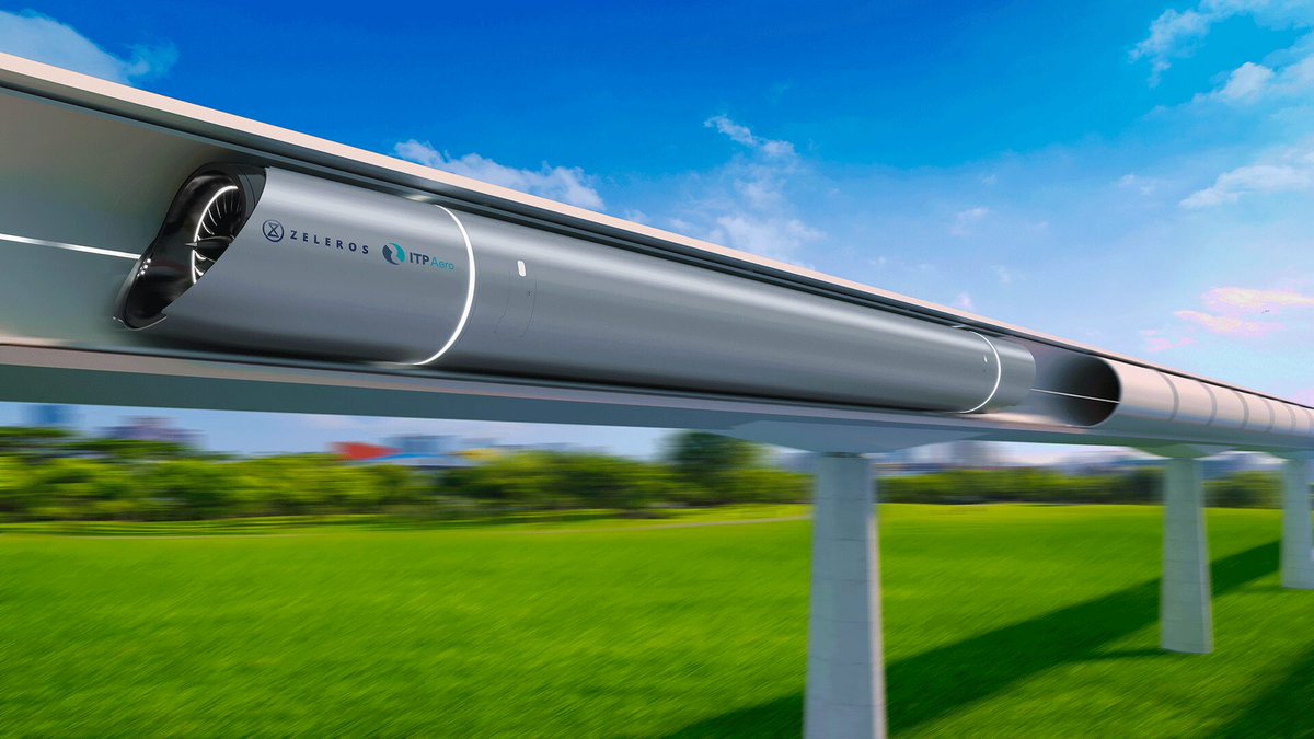 juangenome's tweet image. The Basque manufacturer of aeroengines will participate in the design and development of a #zeroemission propulsion system for the #hyperloop, which consists of capsules that levitate at high speeds inside low-pressure tubes.  
#europeanhyperloop #hyperloopespaña #powertrain