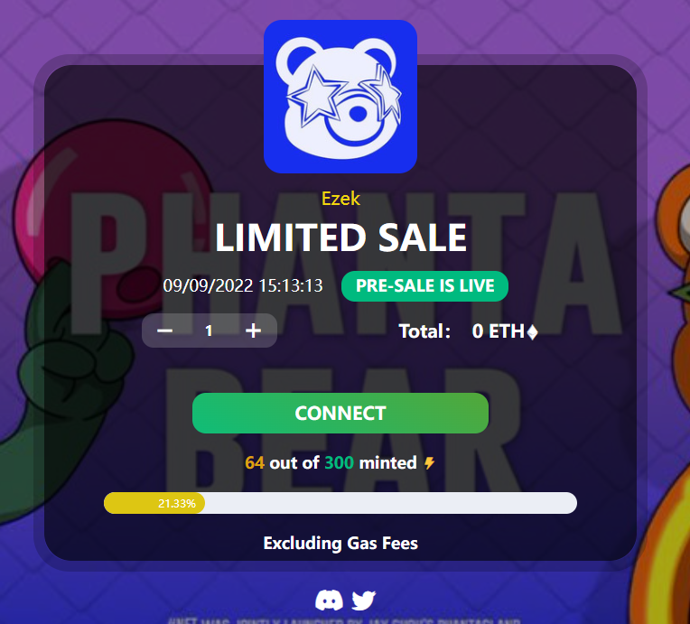 Ezek_CIub's tweet photo. 🎉 In order to grow our community we will provide 300 Whitelist spots for a free mint!

📢Act quick, limited supply available. 

🔗Mint only at our Official Website 👇 below (click to open)

🔗https://t.co/3L7iGLv21n

🙏Good luck to all participants!

#nfts https://t.co/2ARBysKUPB