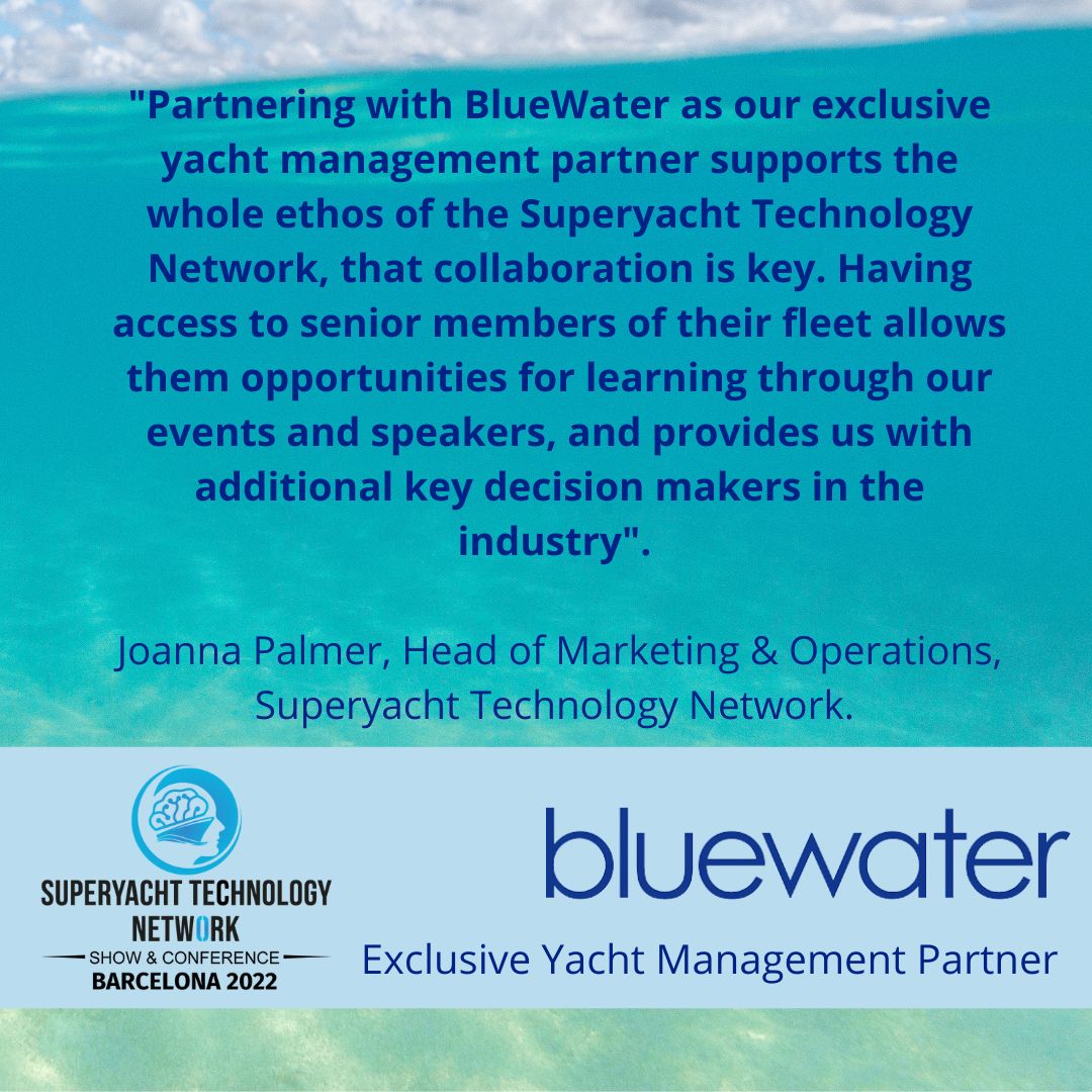 superytnetwork's tweet photo. Bluewater is our Yacht Management Sponsor, bringing together senior members of the fleet with our technology-leading industry events. Get your ticket now before we run out: https://t.co/e6NTtzCvG6
#superyacht #technology #SYTNConference #bluewater #yachtmanagement https://t.co/iqNC2KbwF2