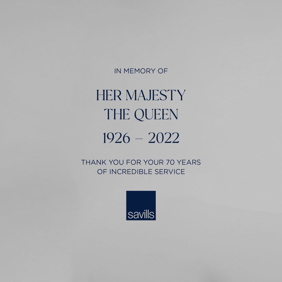 We are deeply saddened by the news of the death of HM Queen Elizabeth II, an extremely sad occasion for the United Kingdom, the Commonwealth and many others around the world.
 
Thank you for 70 years of incredible service.