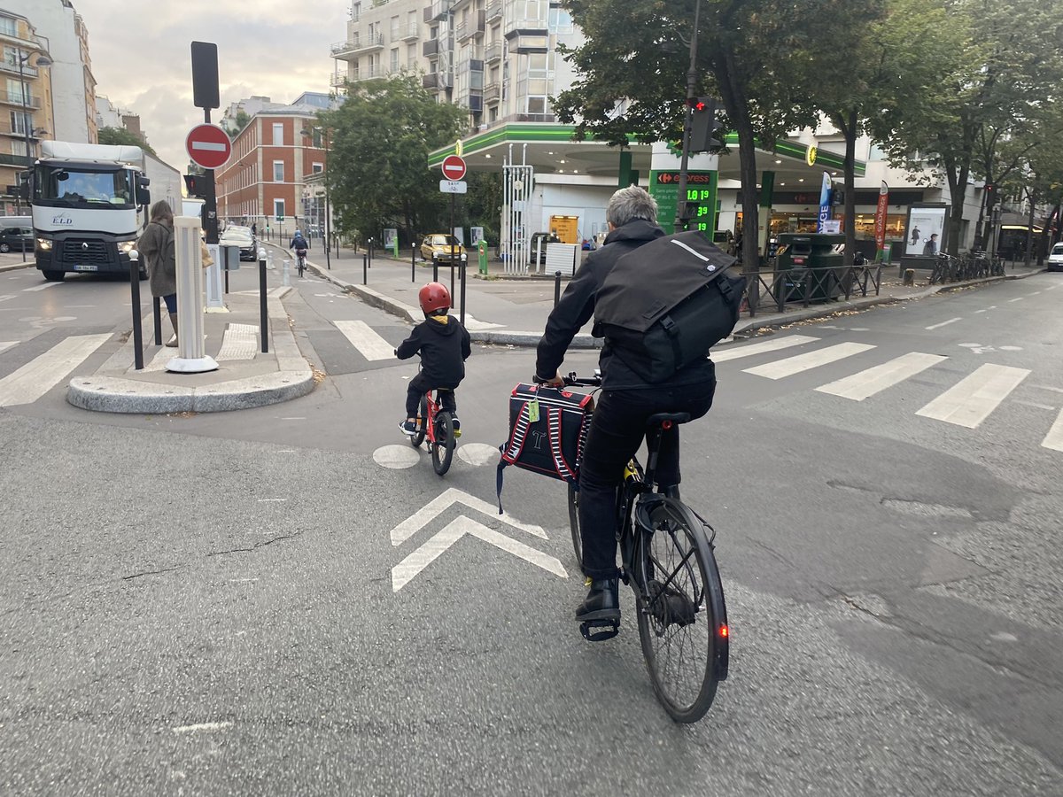 C’est quand même sympa de voir ces trajets écoles en vélo le matin !