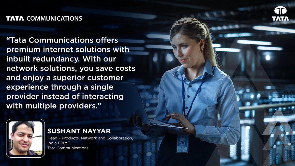 tata_comm's tweet photo. In today's #digital era, robust #internet connectivity is essential to business growth. In this @cioandleader webinar, Sushant Nayyar discusses how enterprises must rethink their #networks to deploy internet that is #secure &amp; #agile: https://t.co/mn48ecOVub #SimplifyDigital https://t.co/APT0oysVK8
