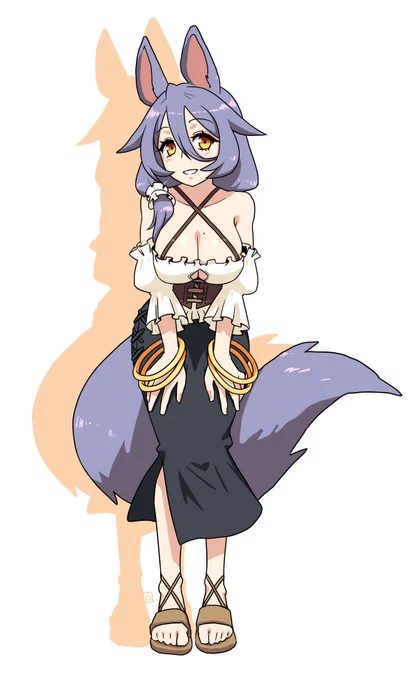 あみださんのモモさん描きました 