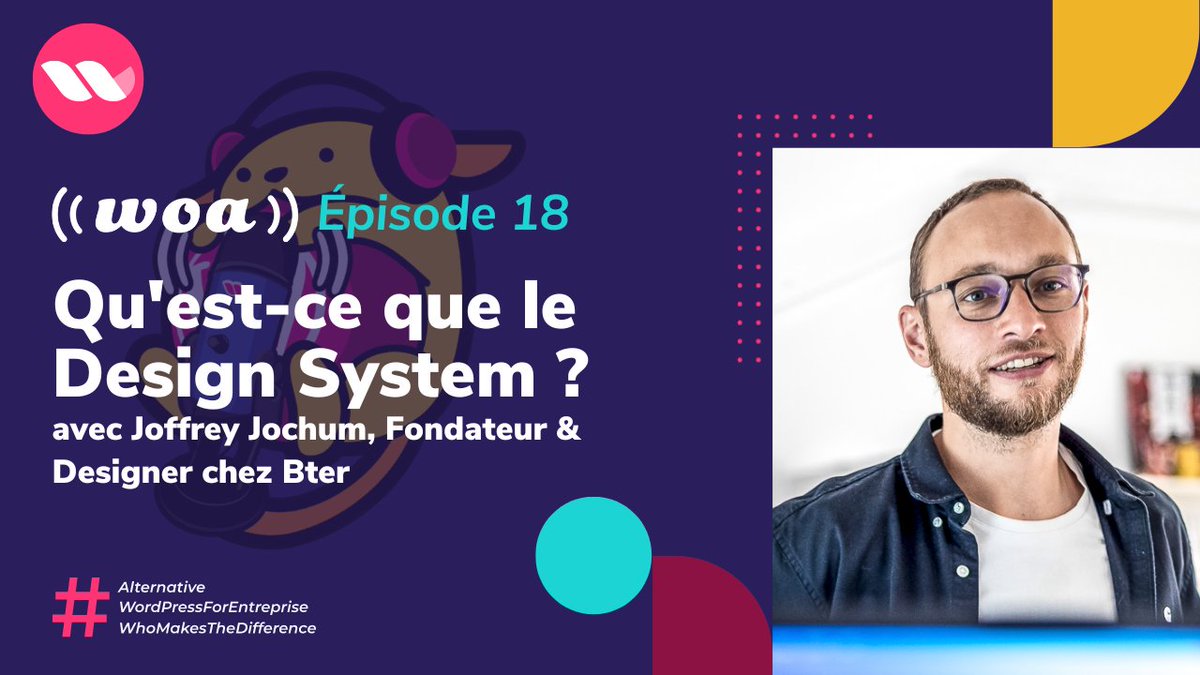 agence_whodunit's tweet photo. Dis, c’est quoi, le #DesignSystem ? Bonne question Jamy... ou plutôt, Joffrey !🤓

Dans le 18ème épisode de WOA!, notre invité est Joffrey Jochum, Fondateur @bter_design qui nous parle des nombreux avantages de cette méthode 👍

🎙 Par ici pour l'écouter : https://t.co/b9OwNfz8j1 https://t.co/8JYQqoJZ4q