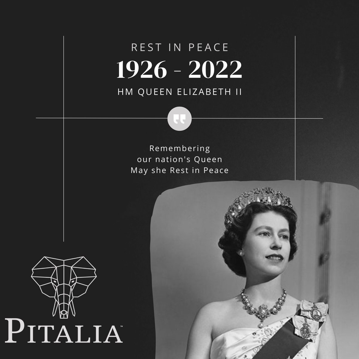 We are deeply saddened by the news of HM The Queens passing yesterday.

A lifetime of dedication and service, thank you Your Majesty for everything you have given. May you rest in peace, you will be missed.

Our condolences are with The Royal family, our nation and the world. 🤍