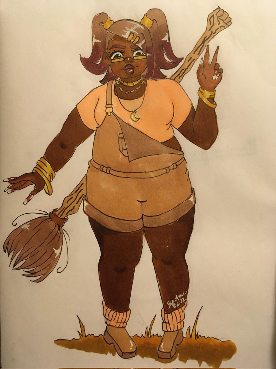 Notwitdashit's tweet photo. 90s witch lol like always I'm happy to see where my art takes me next time I'm definitely going to try another pose but for now this made me feel happy 😊 #art #artistsontwitter #thiccgirl #hoochie #illustration #drawings #90scartoons #characterdesign https://t.co/BbAEE9kUZE