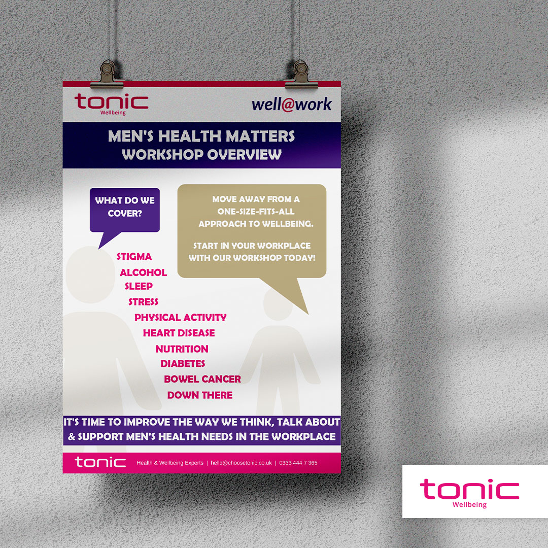 TonicWellbeing's tweet photo. To mark #WorldSuicidePreventionDay tomorrow (10th Sept) we have launched a brand-new workshop – Men’s Health Matters. 

To find out more please DM @Becca Clayton or email hello@choosetonic.co.uk https://t.co/ERDrY1O7tw