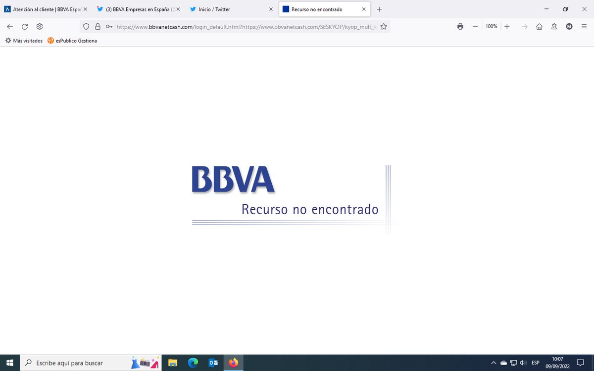 Makno08's tweet photo. @bbvaempresas_es desde hace algun tiempo no me deja entrar en la aplicacion desde el Firefox. Me sale esta pantalla https://t.co/4CGfnVVTcH