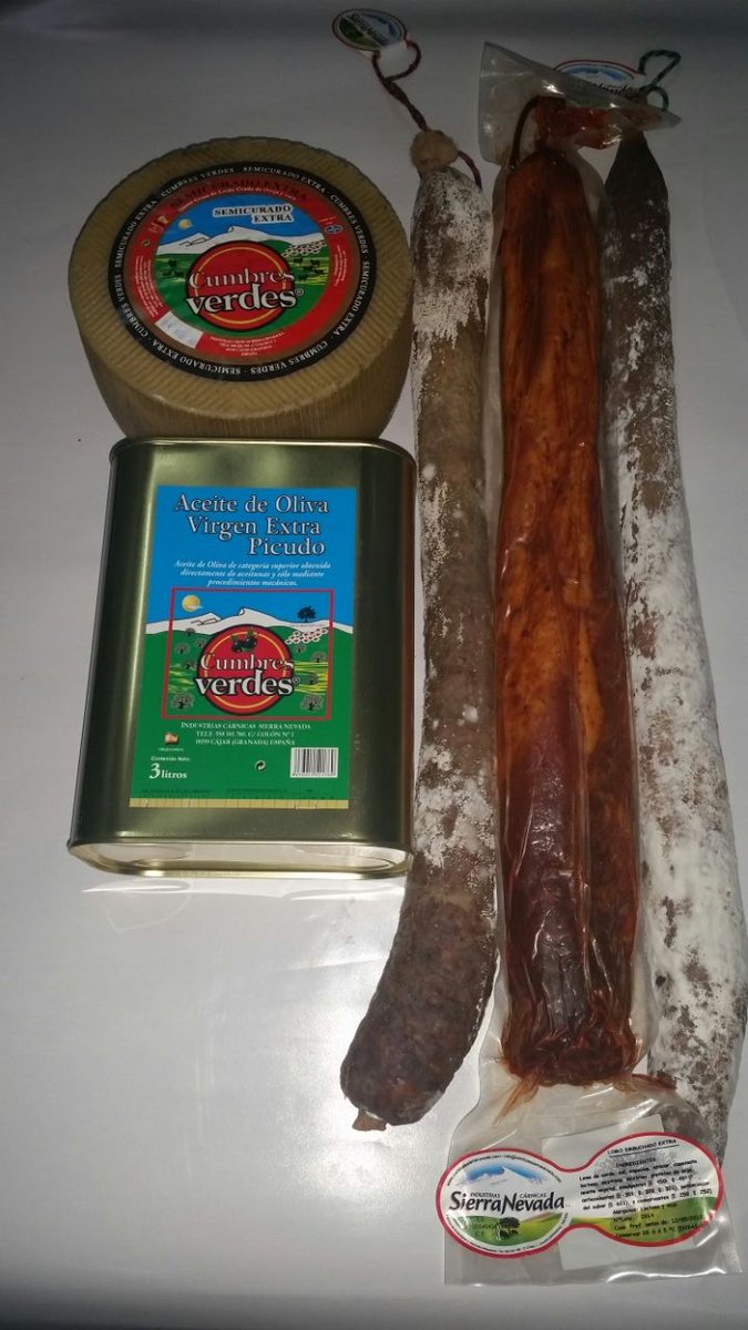 Os presentamos nuestro lote que incluye 🥰:
– Salchichón Ibérico y chorizo ibérico de carne ibérica de bellota.
– Lomo Embuchado de carne de cruce 50% Duroc.
– Queso Mezcla Semicurado de 3 kg.
– Lata Aceite de Oliva Virgen Extra variedad picudo Cumbres Verdes 3L.
☎️📲 958 501 780