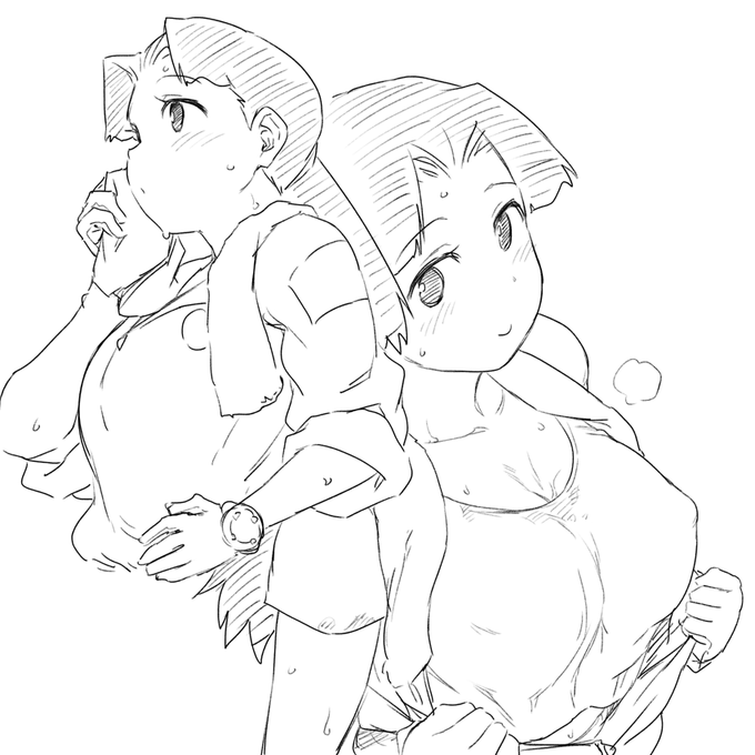 落書き ナエさんに盛るマン 