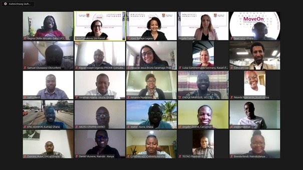 mnm_mensah's tweet photo. Yesterday we at @UCCGH_Official and @presseunikassel hosted 40 participants to the virtual kick-off of the Move-On Summer School funded by: @VolkswagenSt. Participants were drawn from Ghana and several other Sub-Saharan countries.
 #MoveOnSummerSchool22 https://t.co/8nF3ea25Kq