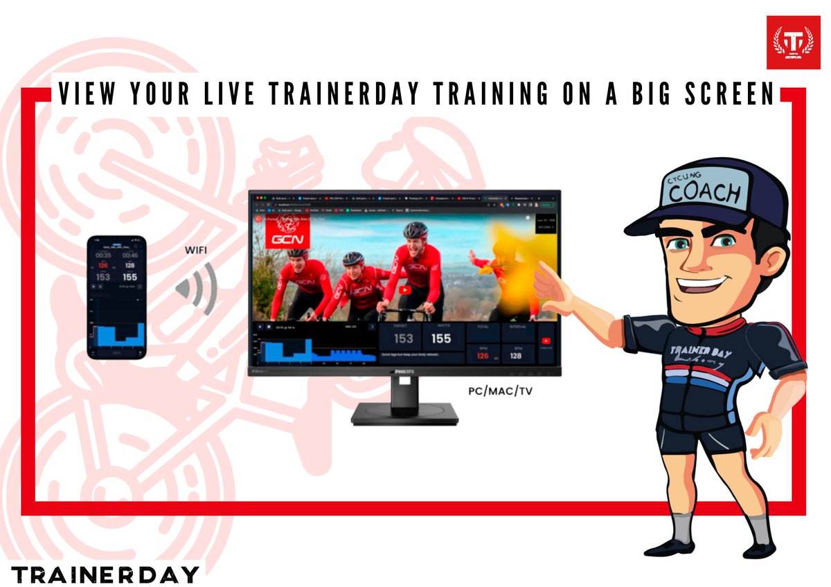 TrainerDayCom's tweet photo. View your LIVE TrainerDay training on a big screen.
Available in version 3.2.0 and later (early Sept 2022). With this view workout in real-time setting in our app. You can now easily view your training on a bigger screen with an embedded youtube player https://t.co/fiKGJfih3U