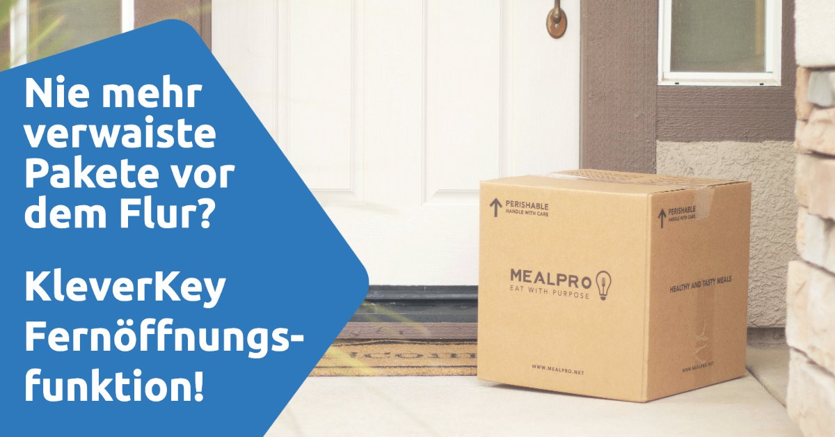 KleverKey's tweet photo. Thumbs up für die Initiative gegen Paketklau 👍

Mit der Fernöffnungsfunktion von KleverKey lassen Sie Lieferdienste in einen geschützten Raum, z.B.  in den Hausflur, wo die Pakete sicher deponiert werden können🔒 , und zwar ohne selbst vor Ort zu sein. 
https://t.co/AxcbsesWyZ https://t.co/iSPbSHcyJv