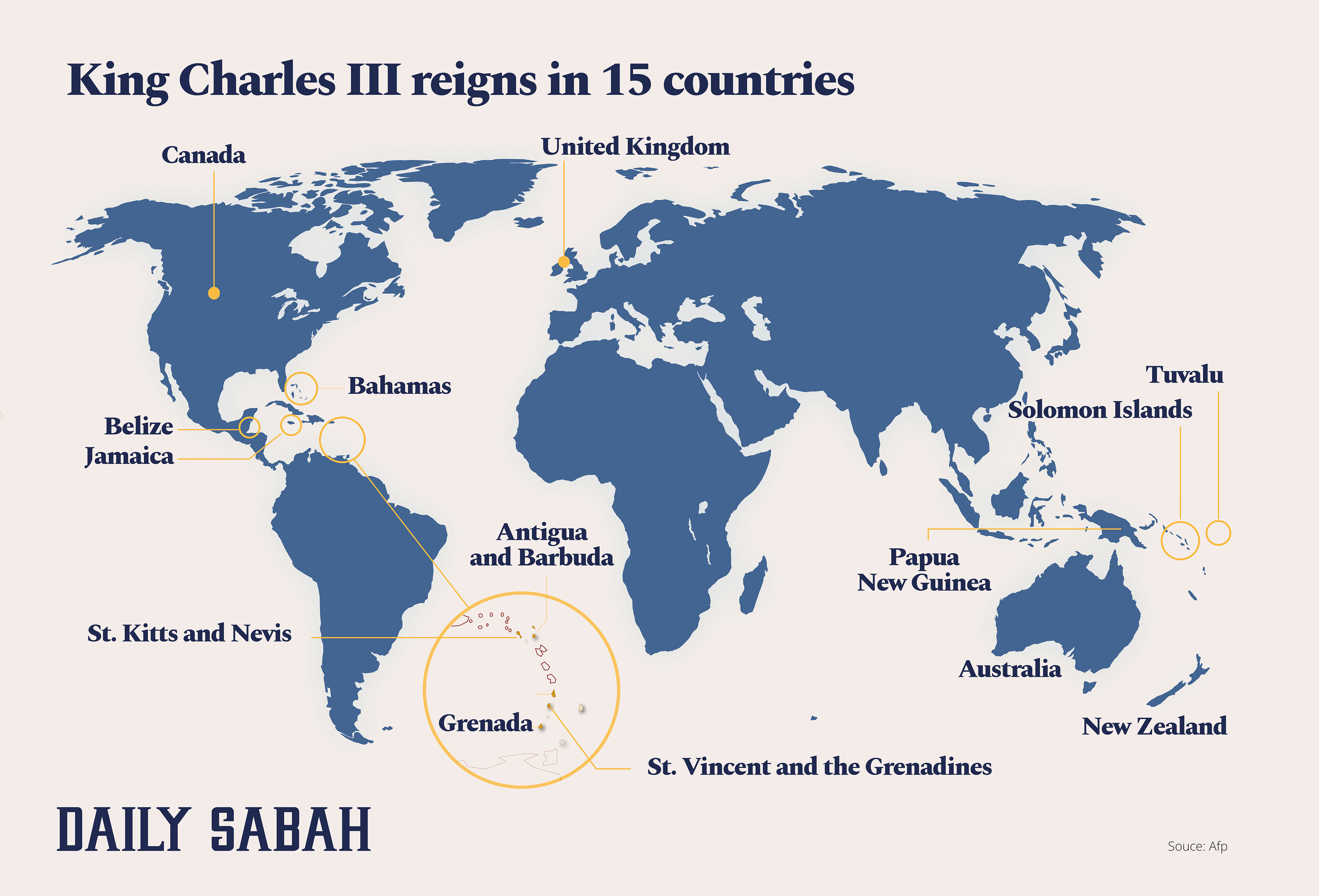 15 Commonwealth Realms - Countries King Charles III Reigns Over Now