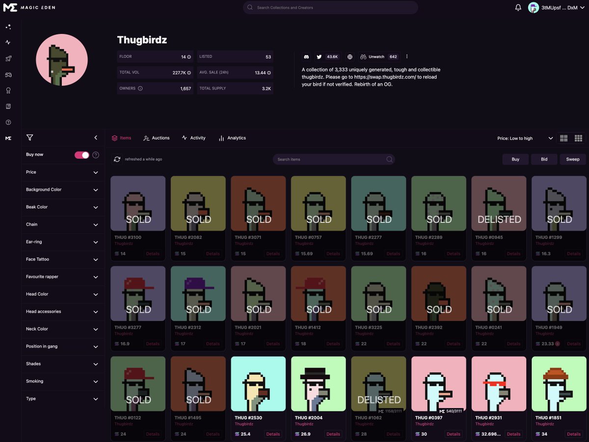 UsetheSkey's tweet image. Love to see this @thugbirdz 

Looks like the work that @thugDAO is putting in is starting to get noticed.

CAW to the flock!