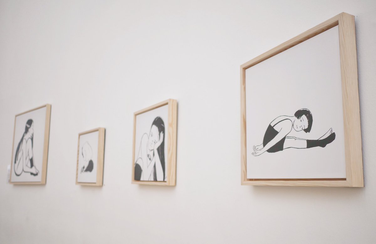 Kitanoe2's tweet photo. Yesterday I attended the Bangkok Illustration Fair at the art gallery and saw various styles of works by artists from many nationalities. This is awesome. https://t.co/J5vLxFUrJY