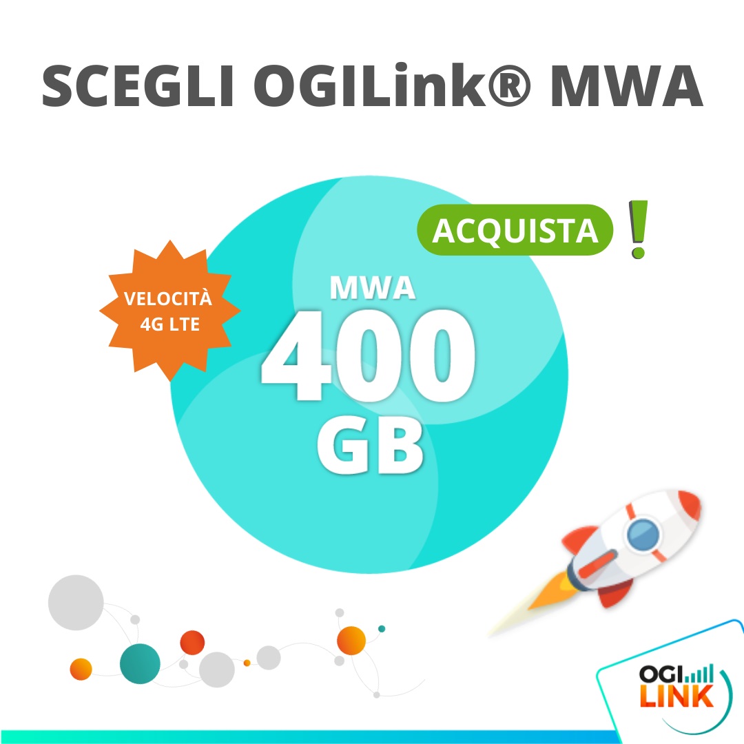 OGILink's tweet image. 🚀 Con OGILink® MWA puoi avere una connessione stabile ovunque tu sia: a casa, in vacanza o dove desideri.

✔️ OGILink® MWA, sfruttando un router con SIM e la rete 4G, può raggiungere anche le zone più isolate.
✔️ Il servizio è disponibile in vari tagli. 

lnkd.in/dtpnk-PT